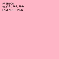 #FEB6C6 - Lavender Pink Color Image